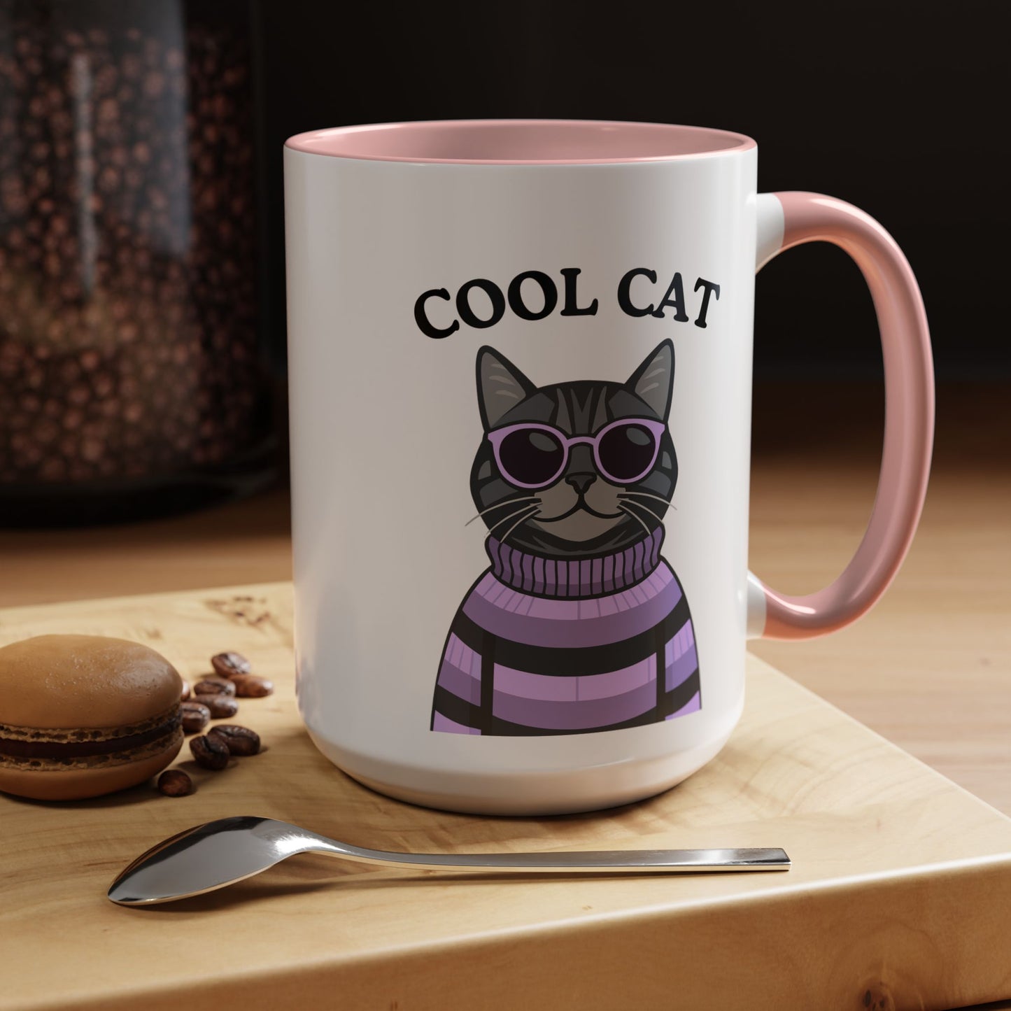 Cool Cat Accent Coffee Mug