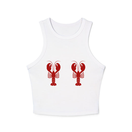 Lobster Graphic Women's Racer Tank Top
