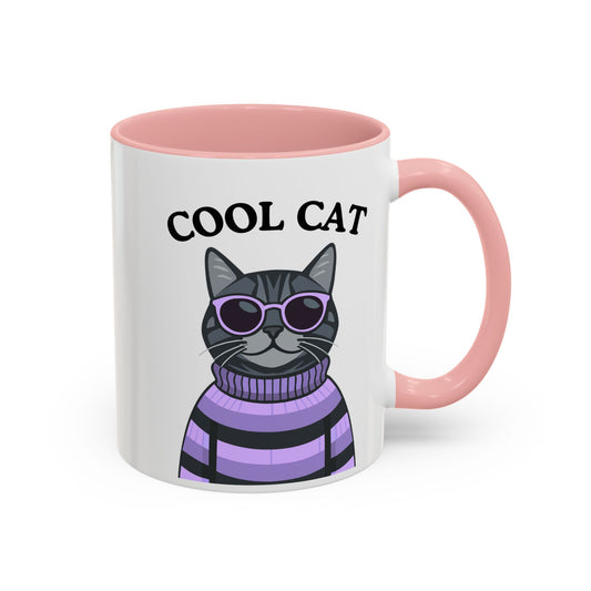 Cool Cat Accent Coffee Mug