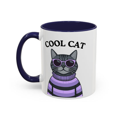 Cool Cat Accent Coffee Mug