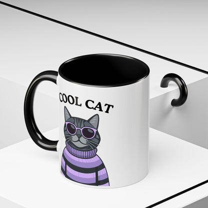 Cool Cat Accent Coffee Mug