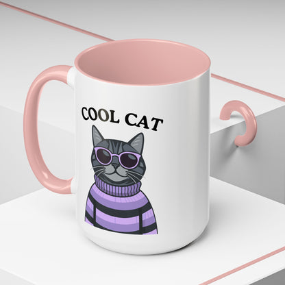 Cool Cat Accent Coffee Mug
