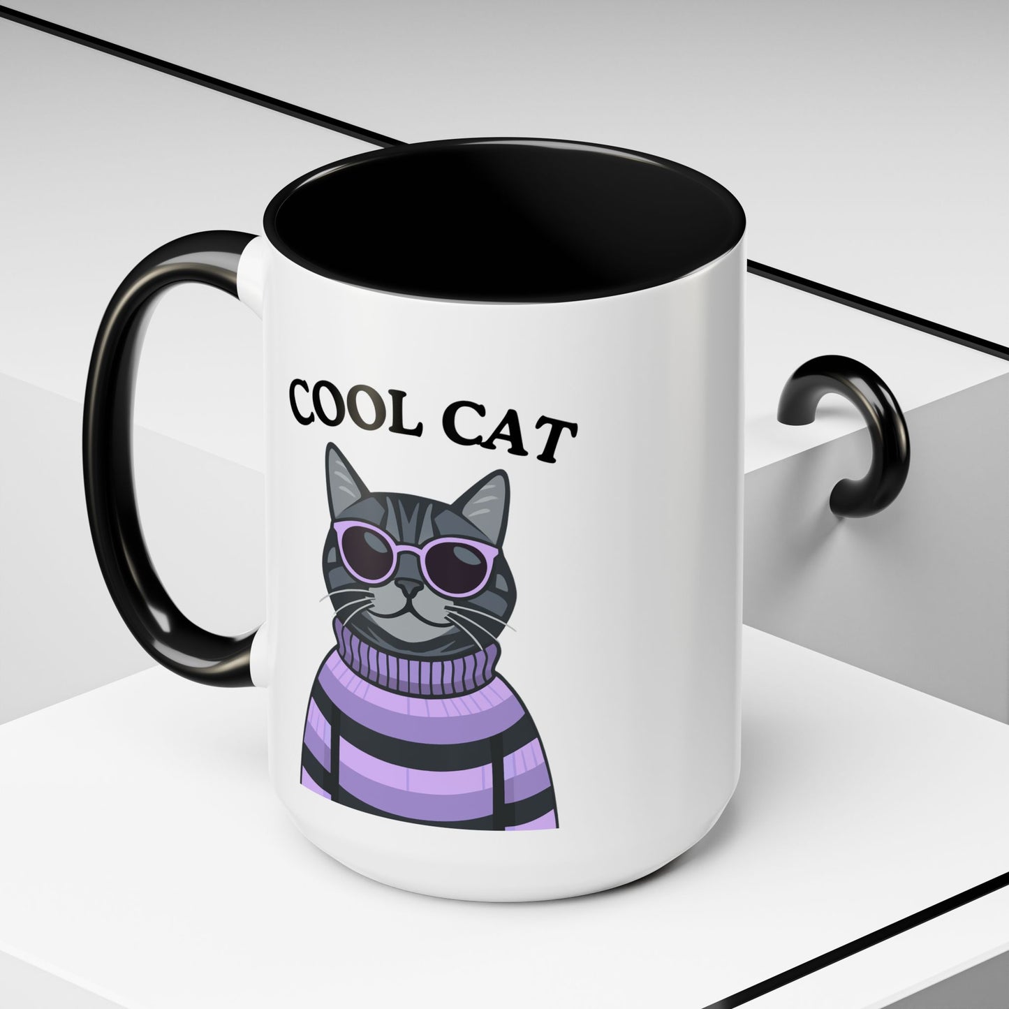 Cool Cat Accent Coffee Mug