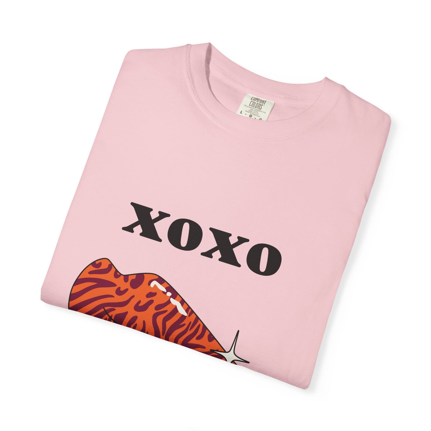 XOXO Leopard Lips Graphic T-Shirt