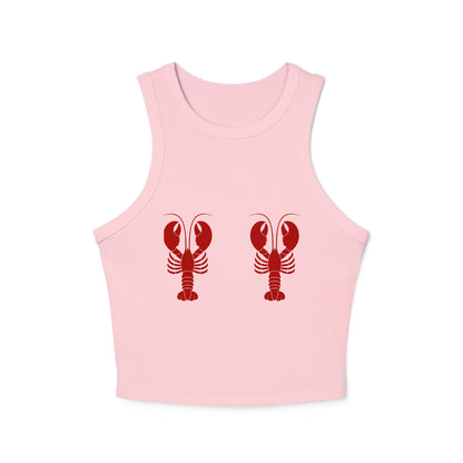 Lobster Graphic Women's Racer Tank Top