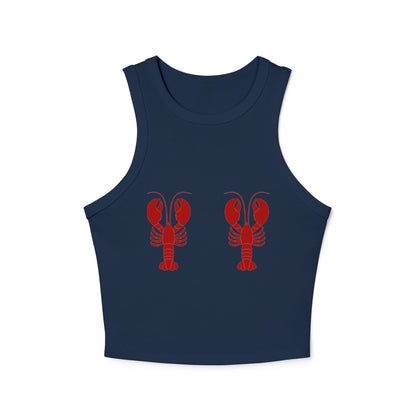 Lobster Graphic Women's Racer Tank Top