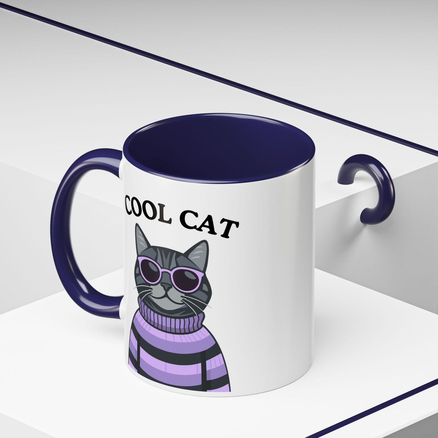 Cool Cat Accent Coffee Mug