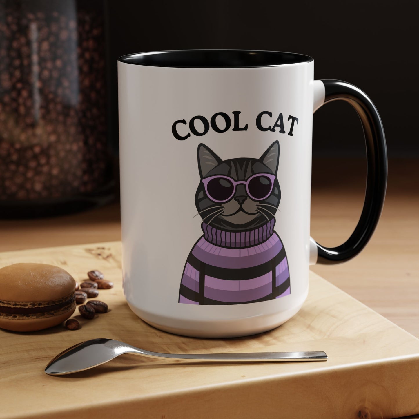Cool Cat Accent Coffee Mug