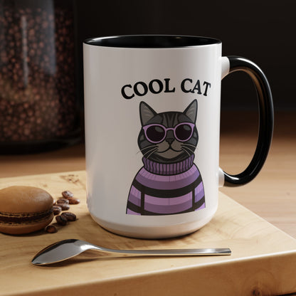 Cool Cat Accent Coffee Mug