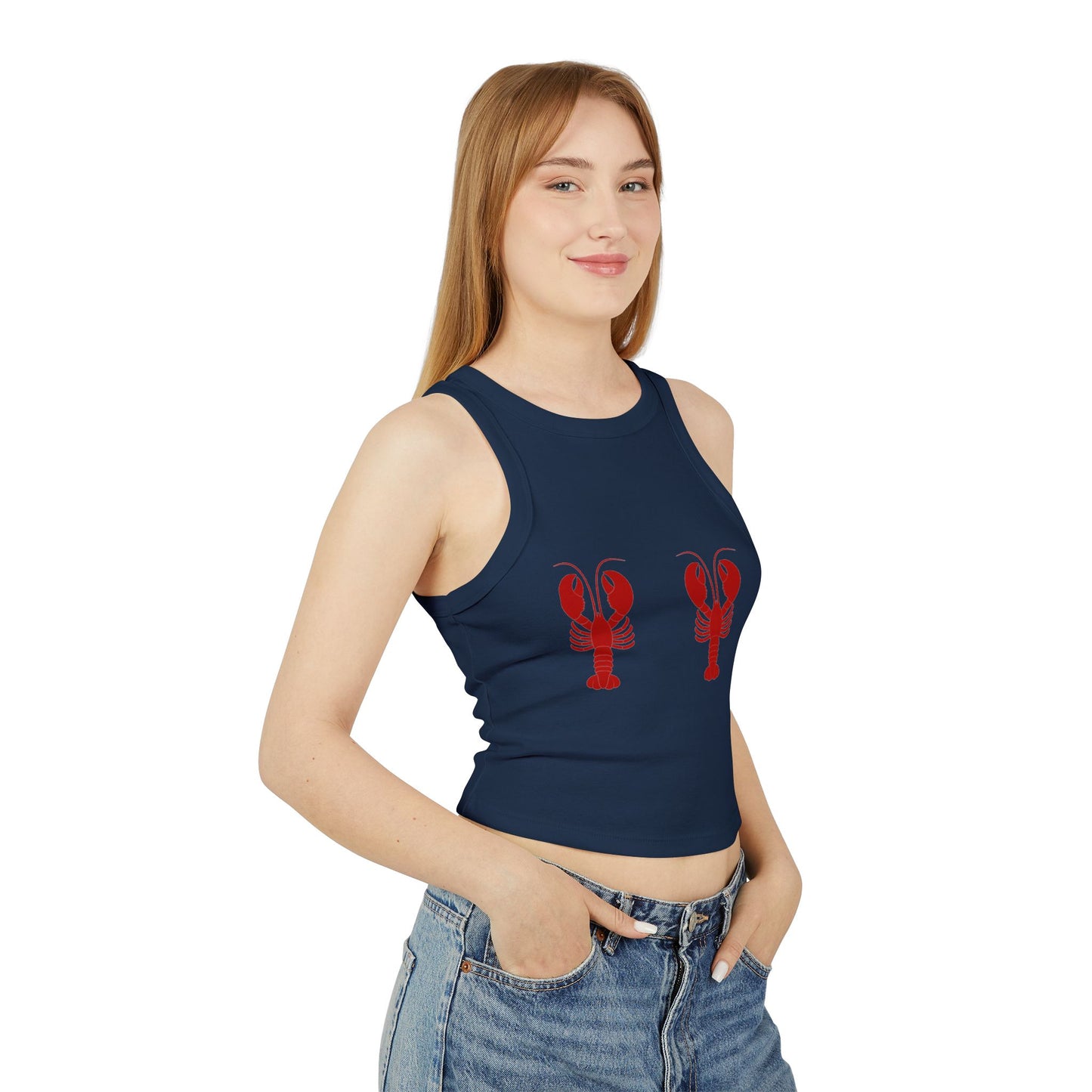 Lobster Graphic Women's Racer Tank Top