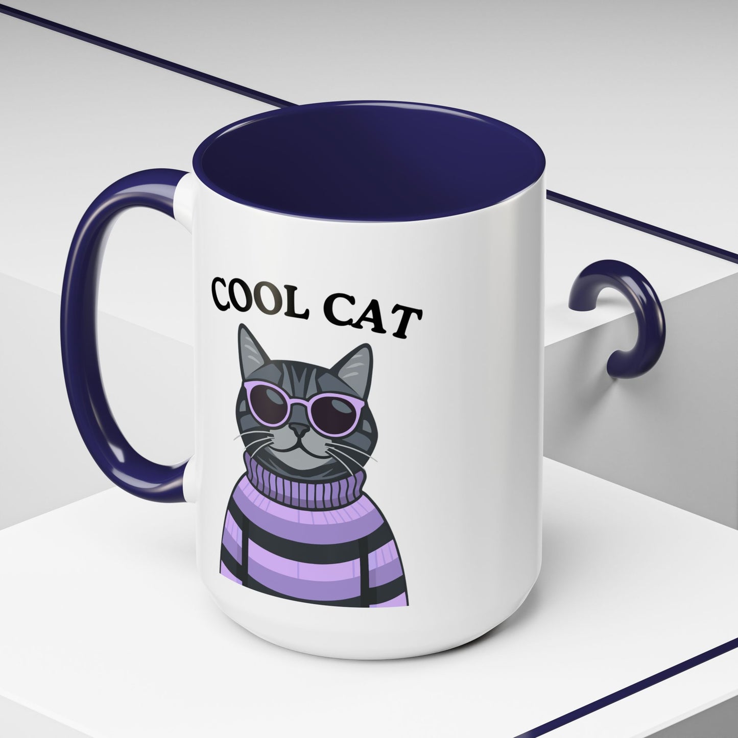 Cool Cat Accent Coffee Mug