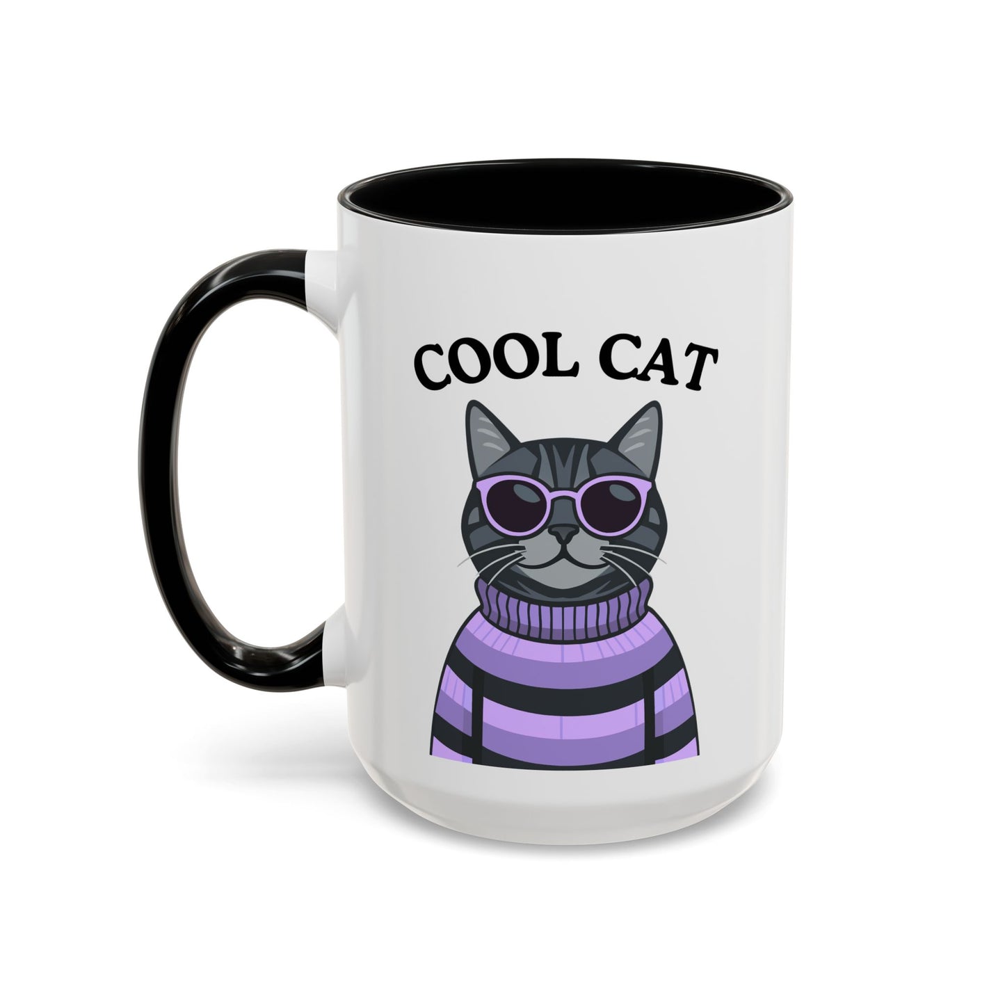 Cool Cat Accent Coffee Mug